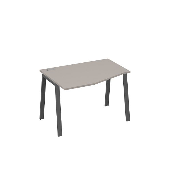 Стол эргономичный левый "Техно" на металлокаркасе TRE A4 А4 Б3 061 БП мокко премиум / металлокаркас антрацит - Вид 1