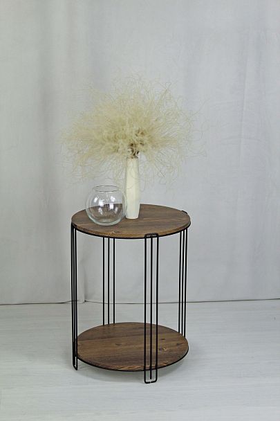 Столик кофейный Sheffilton SHT-CT33 черный муар/светлый орех - Вид 7