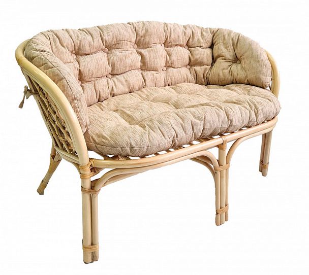 Диван Багама, подушки светлые полные шенил - Вид 1