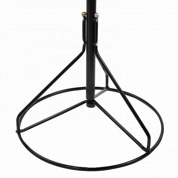 Вешалка-стойка "Ажур-2", 1,89 м, основание 46 см, 5 крючков, металл, черная - Вид 4