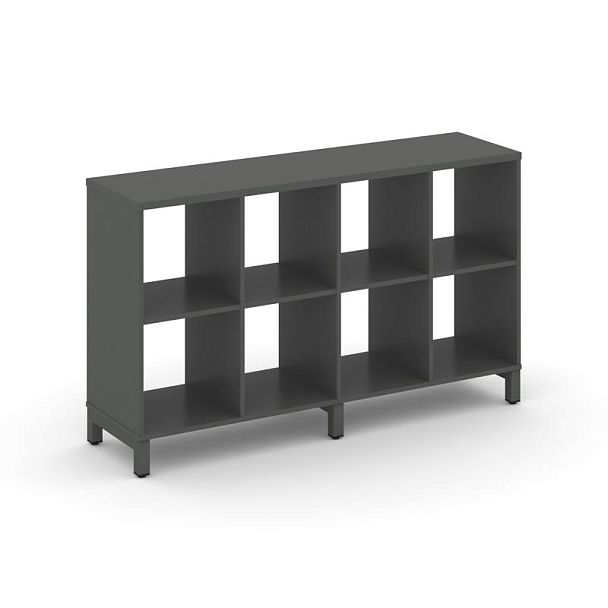 Стайл Проджект Каркас стеллажа 2 яр. SN.KS-240 Антрацит/Металл Антрацит 1488*400*881 - Вид 1