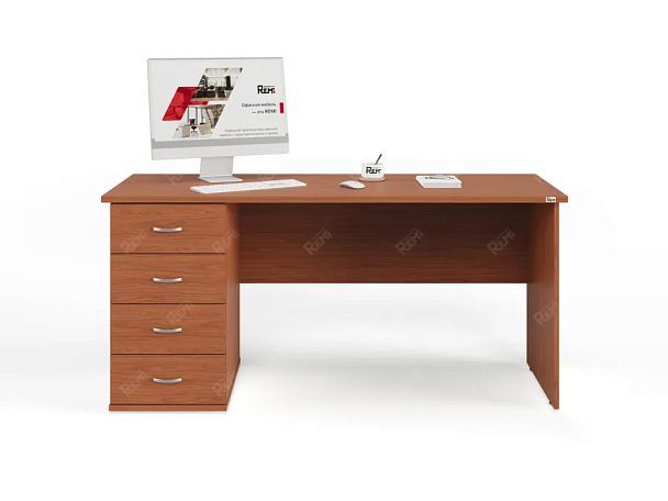 UNITY РС06-16 L ОРЕХ ИТАЛЬЯНСКИЙ Стол однотумбовый 1600х600х750 - Вид 1