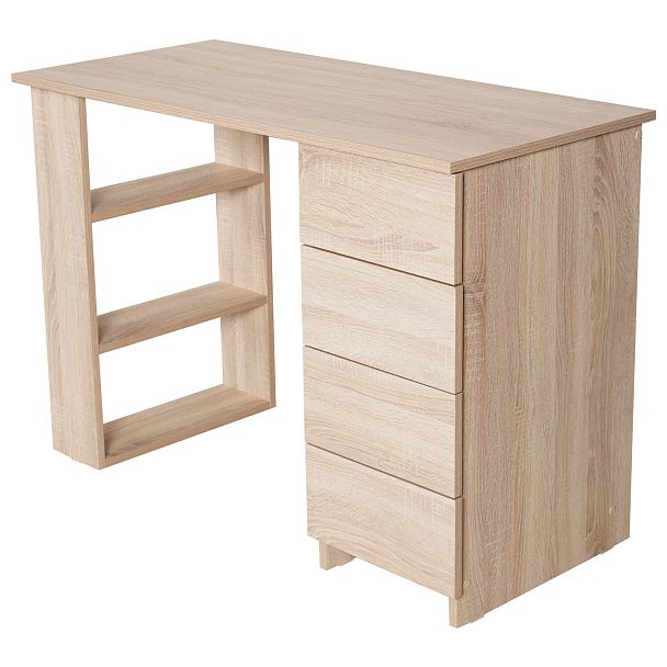 Стол письменный/компьютерный BRABIX "Scandi CD-016", 1100х500х750 мм, 4 ящика, дуб сонома, 641892, ЦБ013707-2 - Вид 16