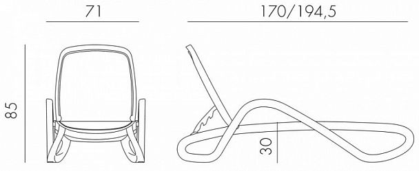 Лежак Alfa - Вид 7