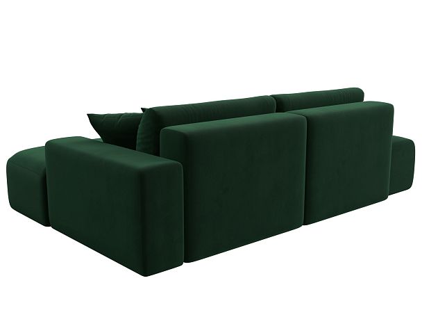 Диван угловой Лига-036 Модерн правый угол Велюр зеленый - Вид 7