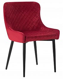 Стул обеденный DOBRIN RICHARD (черные матовые ножки, бордовый велюр (V108-85)) - Фото предпросмотра