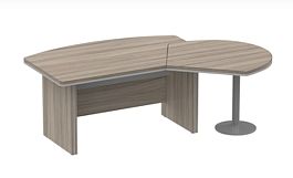 Стол руководителя с брифингом L,R 2150 Берлин Дрифтвуд СРБ 16-150 - Фото предпросмотра