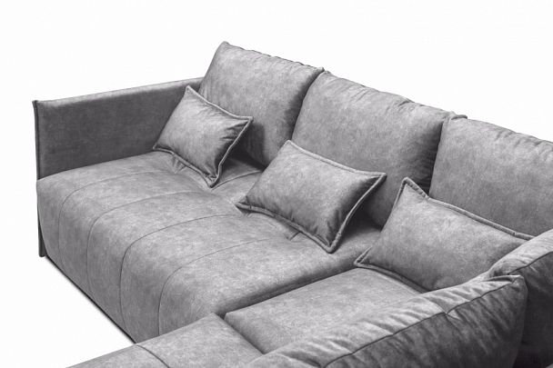 Мягкий угол "Чилетти" Long серый - Вид 6