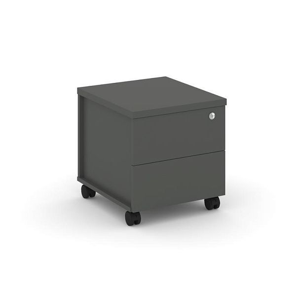 Стайл Проджект Тумба мобильная з/с ЛДСП SN.TM-005 Антрацит 416*460*437 - Вид 1