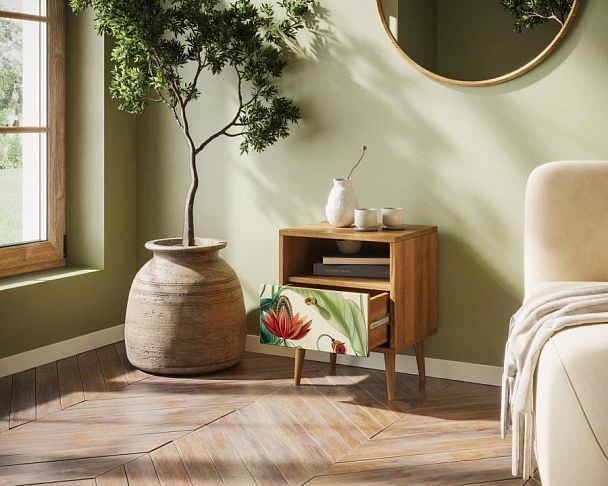 Тумбочка Berber с одним ящиком арт BB06/Print_55 - Вид 2