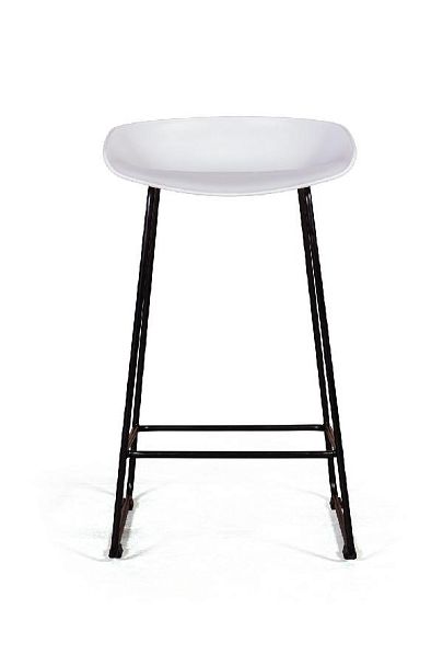 Стул полубарный Leo пластик белый - Вид 8