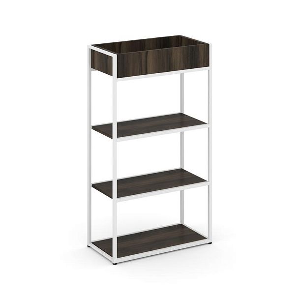 Rift Стеллаж металлический высокий приставной RF.STM-001 Дуб Мали/Металл Белый 596*350*1250 - Вид 1