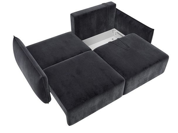 Диван прямой Лига-051 НПБ Велюр серый - Вид 8