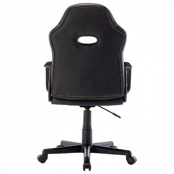 Кресло компьютерное BRABIX "Stripe GM-202", экокожа, черное/желтое, 532510 - Вид 5