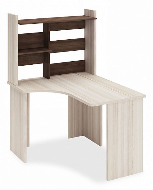 Стол компьютерный Домино Lite СКЛ-Угл120+НКЛ-100 Карамель/Шамони левый - Вид 1