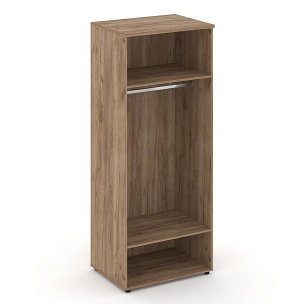 Стайл Проджект Гардероб широкий глубокий SN.GB.E-004 Дуб Табак/Антрацит/Черный Ручки 796*600*1982 - Вид 2