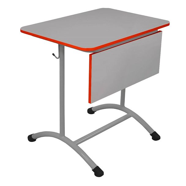 Стол ученический Мега ЛДСП 1М (Н), одноместный, нерегулируемый, с экраном ЛДСП (стандартные цвета RAL), гр.3 - Вид 1