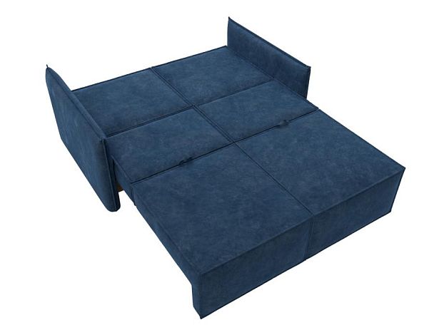 Диван прямой Либерти мини Велюр синий - Вид 10