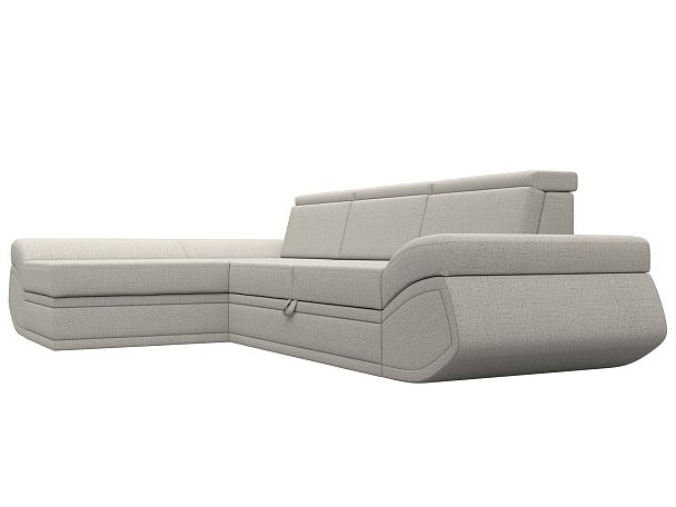 Диван угловой Лига-032 левый угол Рогожка бежевый - Вид 3