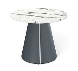 Стол Sheffilton SHT-TU89/TT46 90 антрацит/серый/белый мрамор - Фото предпросмотра