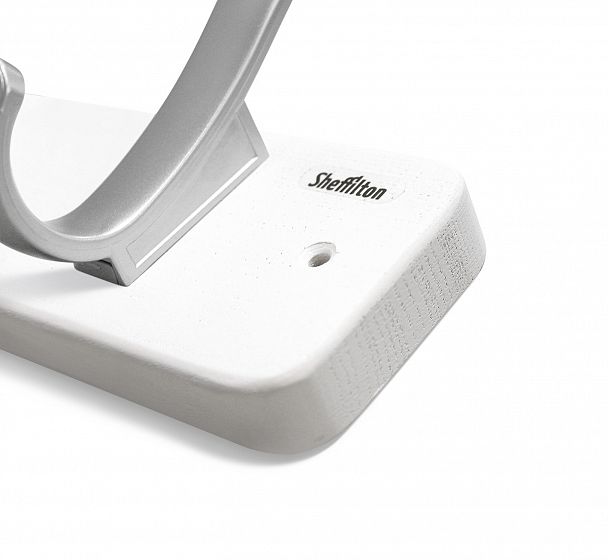 Вешалка Sheffilton SHT-WH20 настенная беленый/серебро - Вид 3