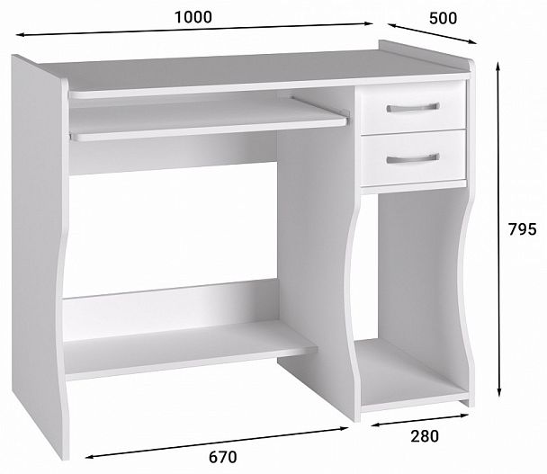 Стол компьютерный Эконом Стандарт С-203 - Вид 2