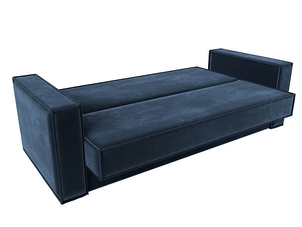 Диван-книжка Куба Велюр синий - Вид 7