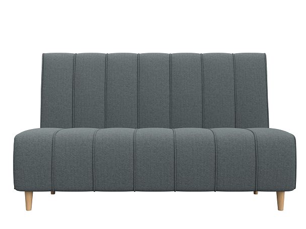 Диван кухонный прямой Ральф Рогожка серый - Вид 2