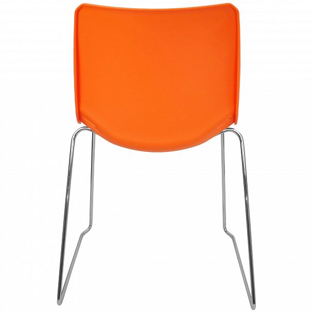 Стул Race (пруток) каркас Хром, оранжевый, стопируемый - Вид 3