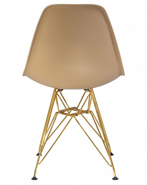 Стул обеденный DOBRIN DSR (ножки золотые, цвет бежевый (GR-03)) - Вид 5