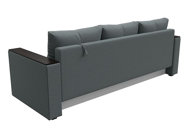 Диван прямой Атланта Лайт без стола Рогожка серый - Вид 6