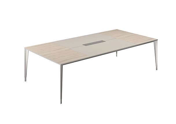 Стол конференц домино вдоль Atlas 2800х1400х725 ясень навара - Вид 1