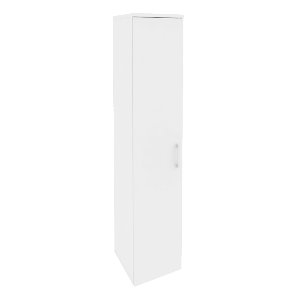 Onix Шкаф высокий узкий левый O.SU-1.9 (L) Белый бриллиант 400*420*1977 - Вид 1