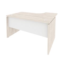 Onix Стол эргономичный левый O.SA-3 (L) Денвер светлый/Белый бриллиант 1380*1180*750 (800/460) - Фото предпросмотра