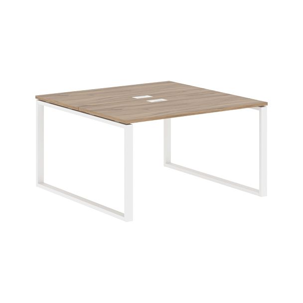 Стол 2-х местный EQWST 1313 Дуб Денвер светлый/Белый 1360х1346х750 EDIS - Вид 1