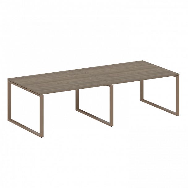 Стол для переговоров "Metal System" БО.ПРГ-2.3 вяз/мокко - Вид 1