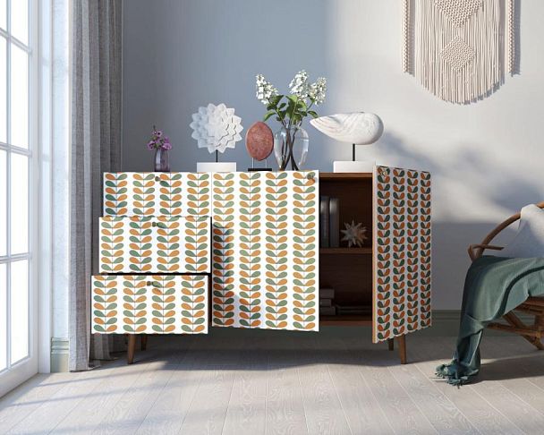 Комод Berber с двумя дверками и ящиками принт 23 арт BB17/Print_23 - Вид 2