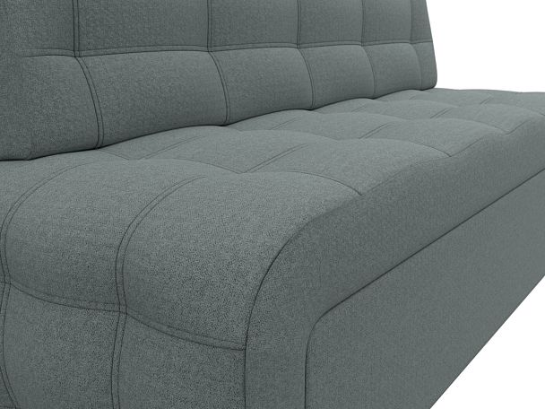 Диван кухонный прямой Люксор Рогожка серый - Вид 4