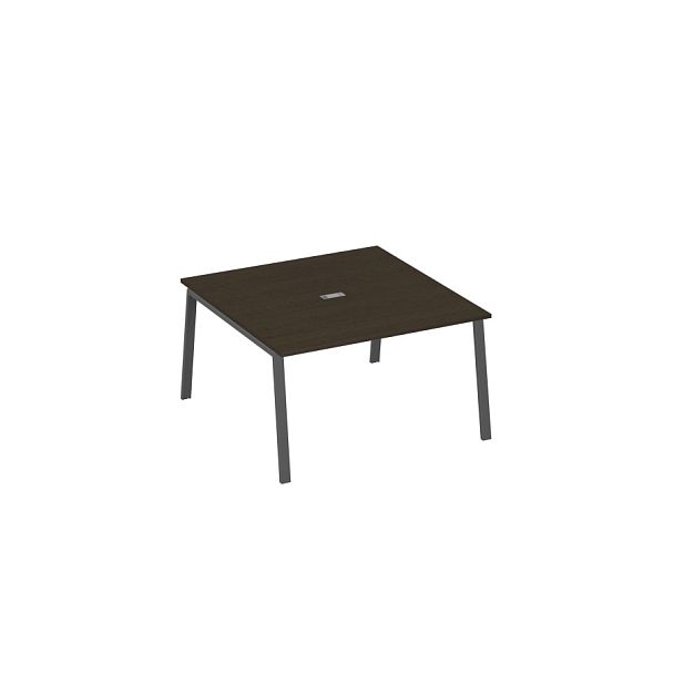 Стол 140 на металлокаркасе TRE для переговорной A4 А4 Б3 135 БП венге / металлокаркас антрацит - Вид 1