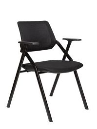 Стул / Step / черный пластик / черная сетка / черная ткань - Фото предпросмотра