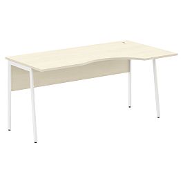 Стол прямой СА-1P(R) Клен*/Белый 1600х900х755 IMAGO PLUS - Фото предпросмотра