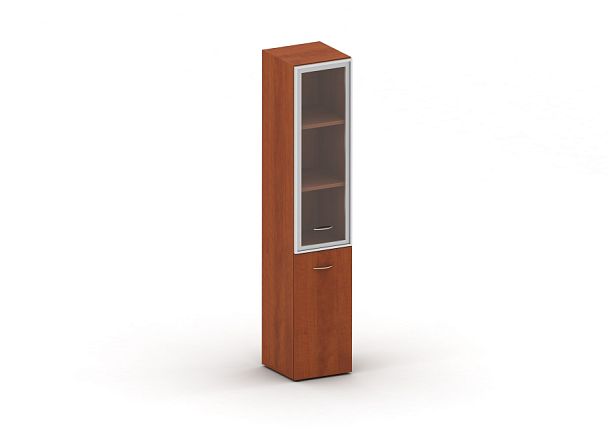 Шкаф-витрина комбинированная узкая высокая L,R Танго Люкс - Вид 1