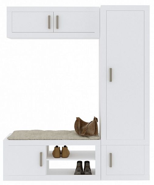 Стенка для прихожей Toivo ТОЙ-ПР 13 Белый - Вид 1