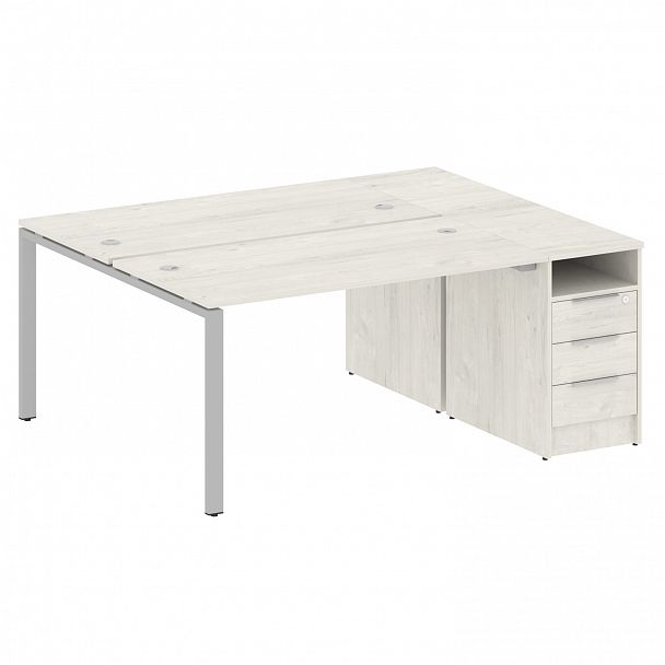 Рабочая станция "Metal System" БП.РС-СТП-2.3 дуб наварра/серый - Вид 1