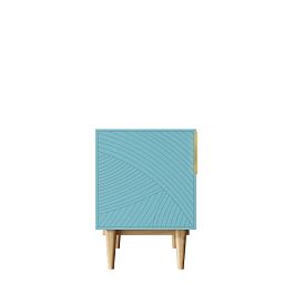 Тумбочка с дверкой Line LN08/GR1/blue - Фото предпросмотра