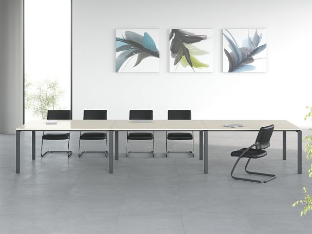 Передняя панель стола 160 Trend Metal 145x1,6x35 дуб феррара - Вид 17