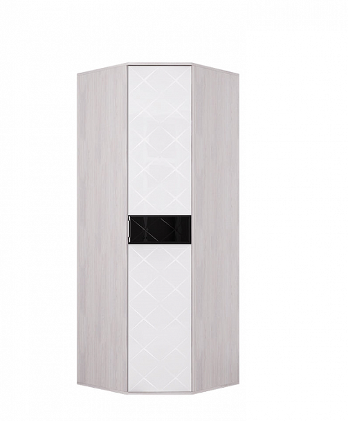 "Кимберли" ШК-28 ясень белый/белый глянец - Вид 1