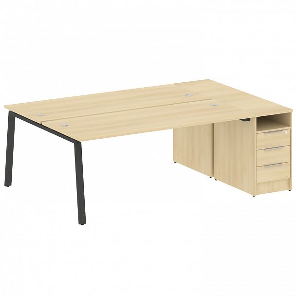 Рабочая станция "Metal System" БА.РС-СТП-2.5 акация/антрацит - Вид 1