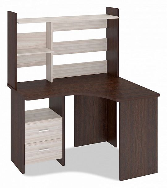 Стол компьютерный Домино Лайт СКЛ-Угл120+НКЛ-120 Венге/Карамель правый - Вид 1