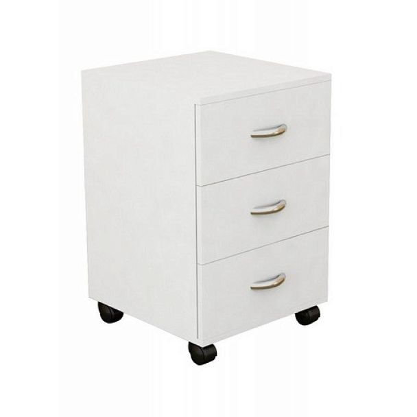 Тумба прикроватная на колесах с 3-мя ящиками (М-115) - Вид 1